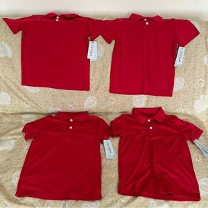 Cat & Jack Kids’ Performance Short Sleeve Uniform Polo Shirts Size Medium